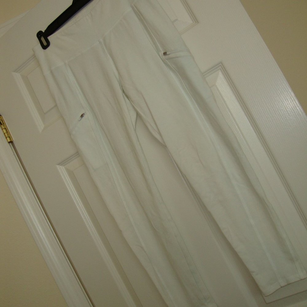 Eileen Fisher Casual Pants White with Zippers